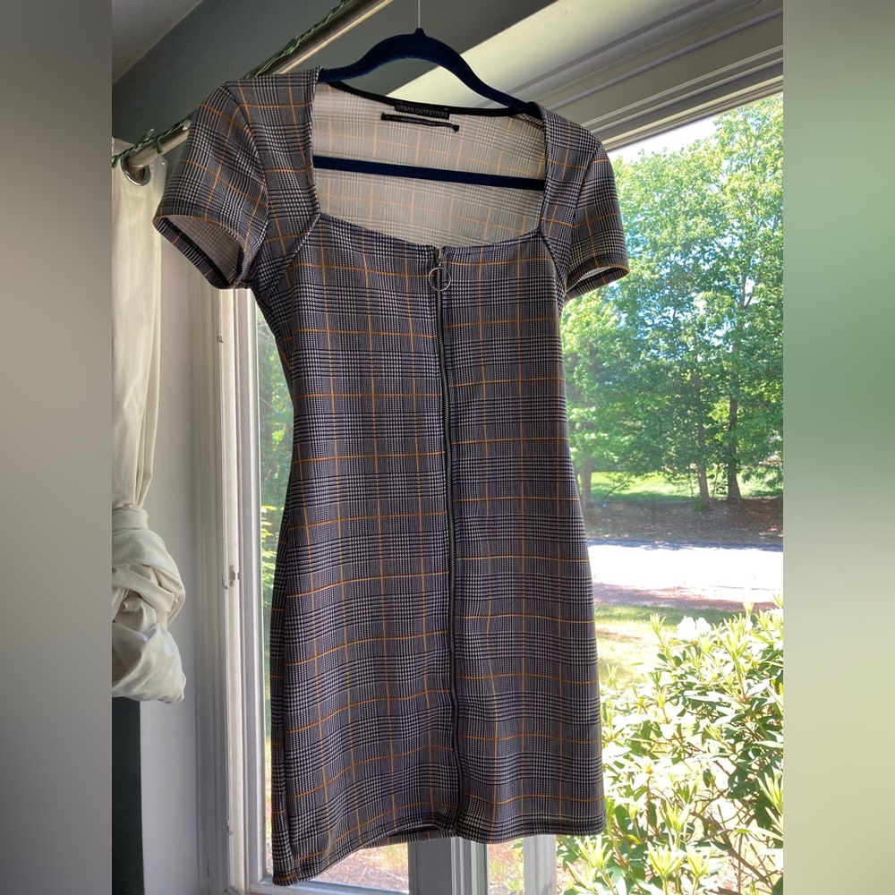 Urban outfitters plaid dress size S